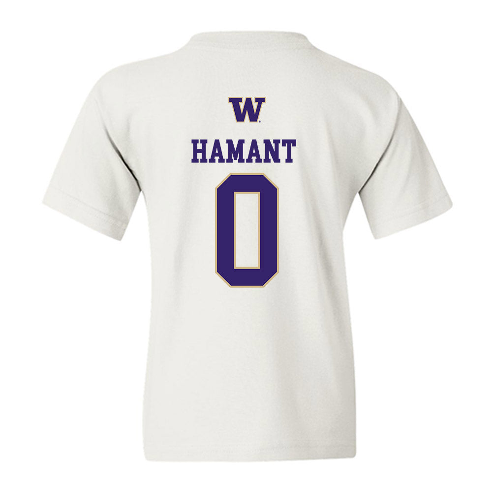 Washington - NCAA Women's Soccer : Mia Hamant - Sports Shersey Youth T-Shirt-1