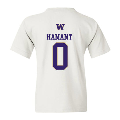 Washington - NCAA Women's Soccer : Mia Hamant - Sports Shersey Youth T-Shirt-1