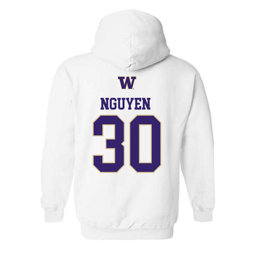 Washington - NCAA Women's Soccer : Avery Nguyen - Sports Shersey Hooded Sweatshirt-1
