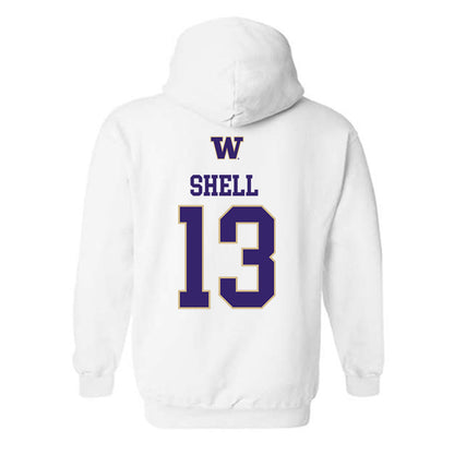 Washington - NCAA Women's Soccer : Samiah Shell - Sports Shersey Hooded Sweatshirt-1