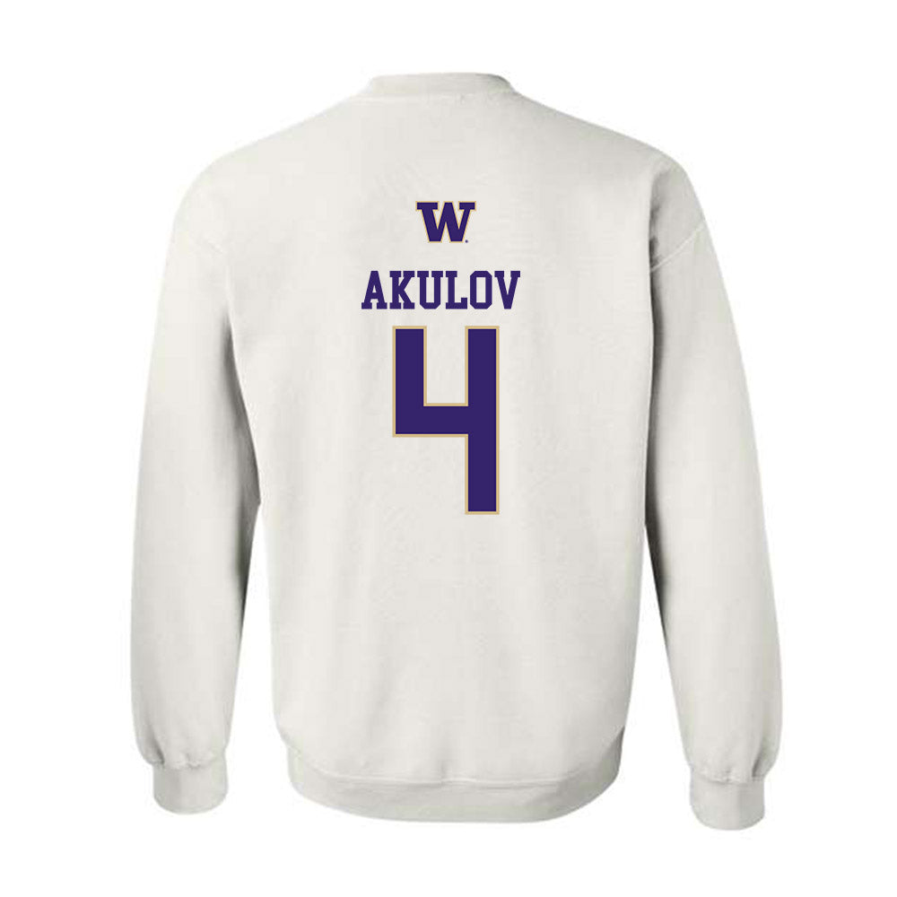 Washington - NCAA Men's Soccer : Egor Akulov - Sports Shersey Crewneck Sweatshirt-1