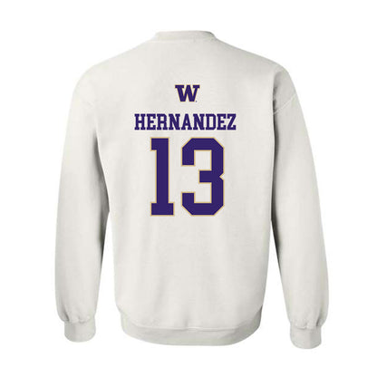 Washington - NCAA Men's Soccer : Kevin Hernandez - Sports Shersey Crewneck Sweatshirt-1