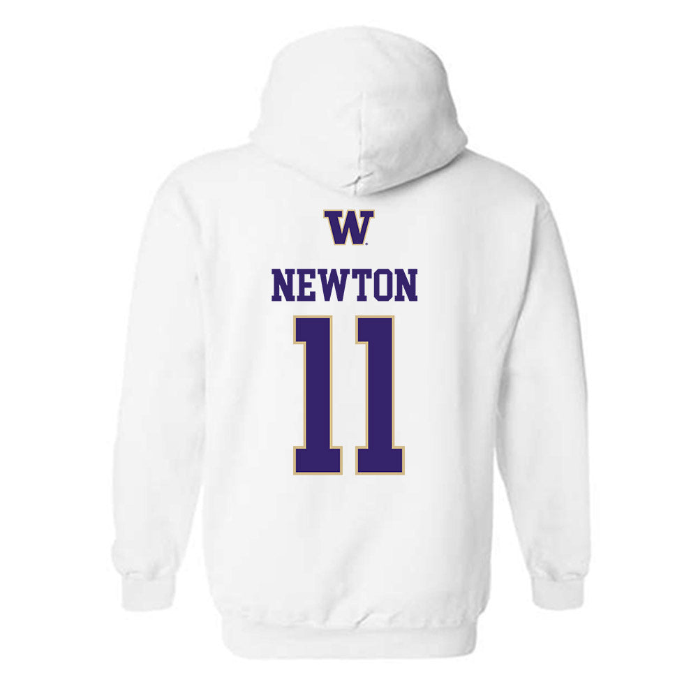 Washington - NCAA Women's Soccer : Mary Camp Newton - Sports Shersey Hooded Sweatshirt-1