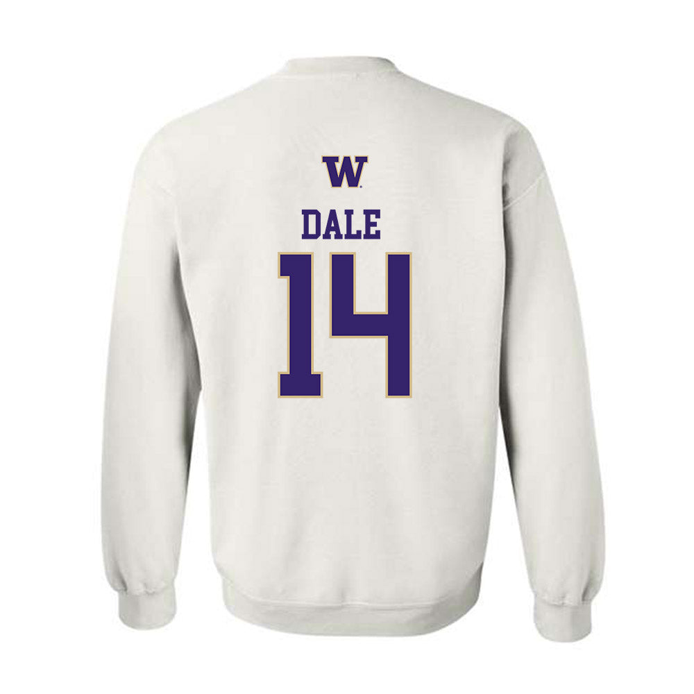 Washington - NCAA Men's Soccer : Joe Dale - Sports Shersey Crewneck Sweatshirt-1