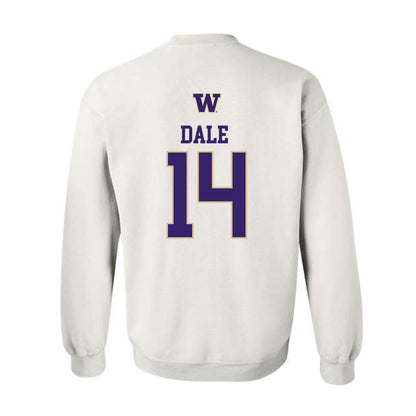 Washington - NCAA Men's Soccer : Joe Dale - Sports Shersey Crewneck Sweatshirt-1