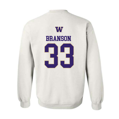Washington - NCAA Women's Soccer : Kelsey Branson - Sports Shersey Crewneck Sweatshirt-1