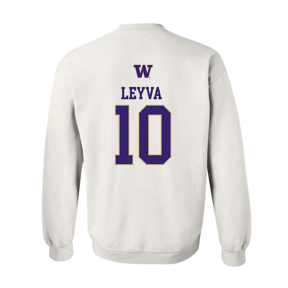 Washington - NCAA Women's Soccer : Andrea Leyva - Sports Shersey Crewneck Sweatshirt-1