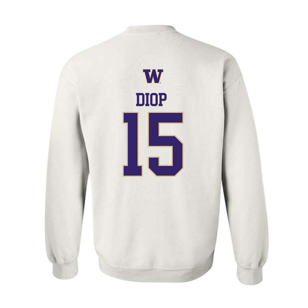 Washington - NCAA Men's Soccer : Mani Diop - Sports Shersey Crewneck Sweatshirt-1