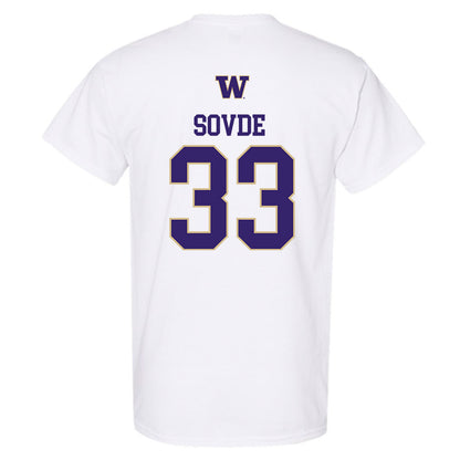 Washington - NCAA Men's Soccer : Chad Sovde - Sports Shersey T-Shirt-1
