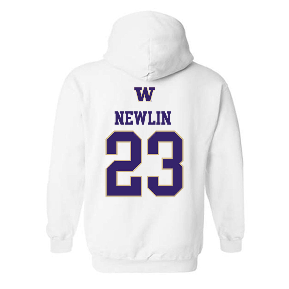 Washington - NCAA Women's Soccer : Lucy Newlin - Sports Shersey Hooded Sweatshirt-1