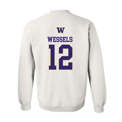 Washington - NCAA Women's Volleyball : Katy Wessels - Sports Shersey Crewneck Sweatshirt-1