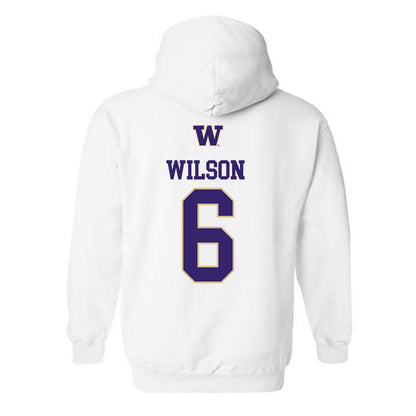 Washington - NCAA Women's Volleyball : Molly Wilson - Sports Shersey Hooded Sweatshirt-1