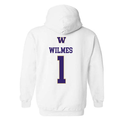Washington - NCAA Women's Volleyball : Audra Wilmes - Sports Shersey Hooded Sweatshirt-1