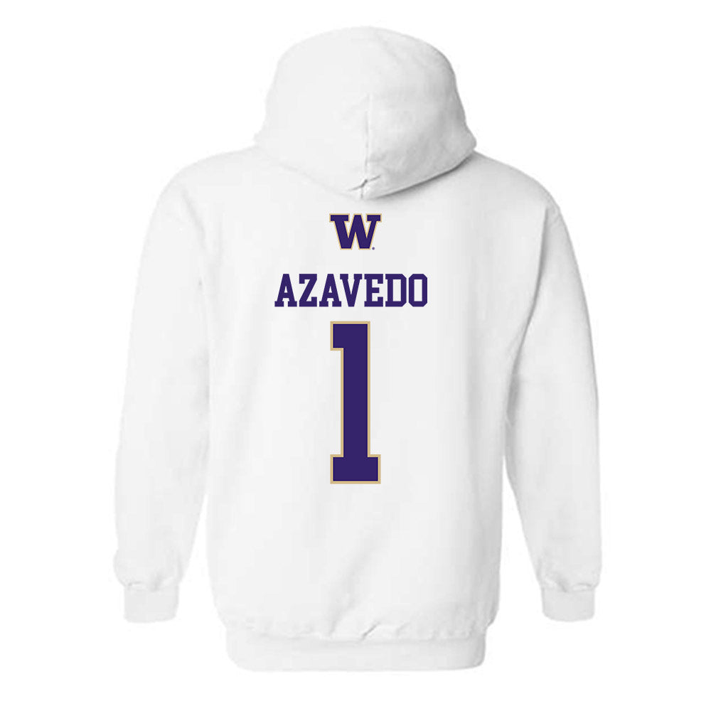 Washington - NCAA Women's Volleyball : Addy Azavedo - Sports Shersey Hooded Sweatshirt-1