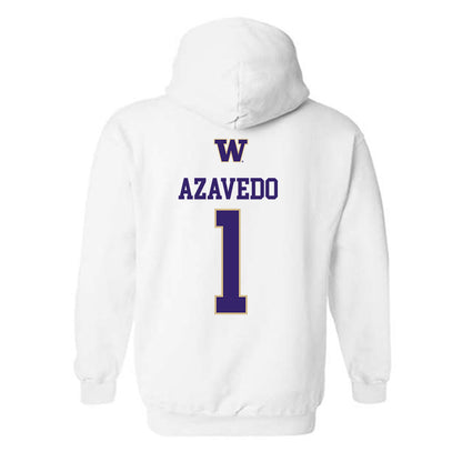 Washington - NCAA Women's Volleyball : Addy Azavedo - Sports Shersey Hooded Sweatshirt-1