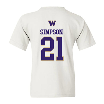 Washington - NCAA Women's Volleyball : Taylor Simpson - Sports Shersey Youth T-Shirt-1