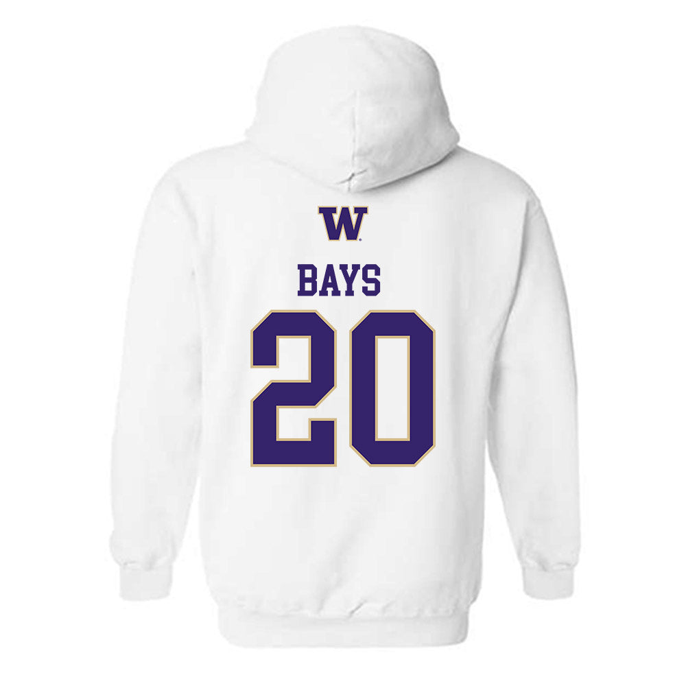Washington - NCAA Women's Volleyball : Lauren Bays - Sports Shersey Hooded Sweatshirt-1
