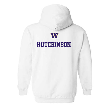 Washington - NCAA Men's Track & Field : Roman Hutchinson - Sports Shersey Hooded Sweatshirt-1