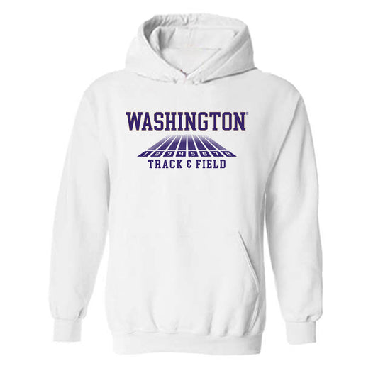 Washington - NCAA Women's Track & Field : Chiche Okemgbo - Sports Shersey Hooded Sweatshirt-0