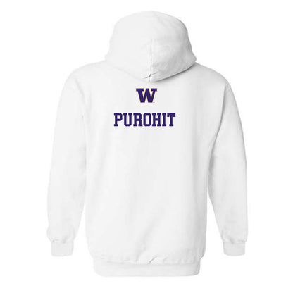 Washington - NCAA Men's Tennis : Soham Purohit - Sports Shersey Hooded Sweatshirt-1