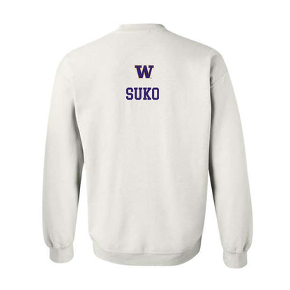 Washington - NCAA Women's Tennis : Zehra Suko - Sports Shersey Crewneck Sweatshirt-1