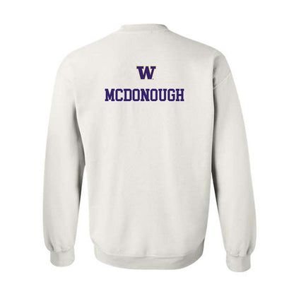 Washington - NCAA Women's Gymnastics : Mary McDonough - Sports Shersey Crewneck Sweatshirt-1