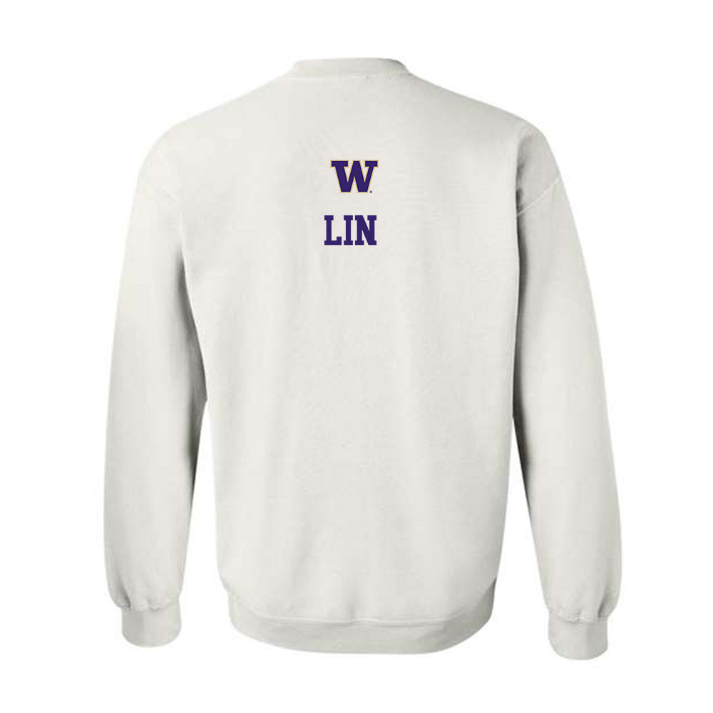 Washington - NCAA Women's Gymnastics : Kristin Lin - Sports Shersey Crewneck Sweatshirt-1