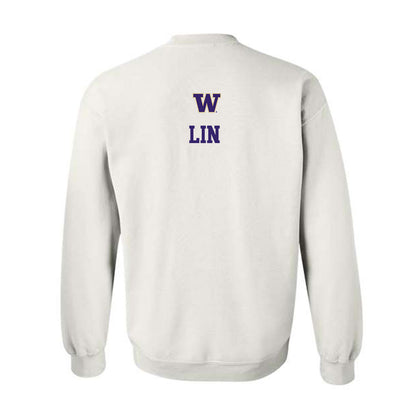Washington - NCAA Women's Gymnastics : Kristin Lin - Sports Shersey Crewneck Sweatshirt-1
