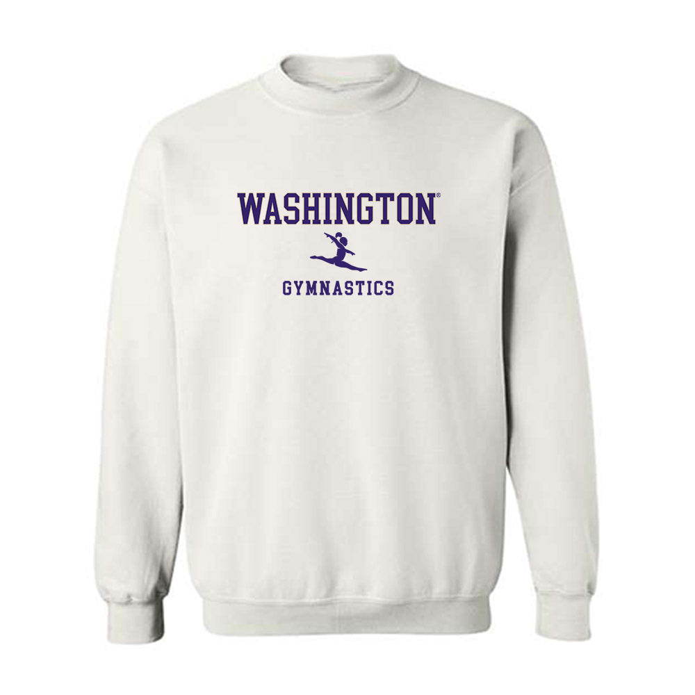 Washington - NCAA Women's Gymnastics : Jessica Schaffer - Sports Shersey Crewneck Sweatshirt-0