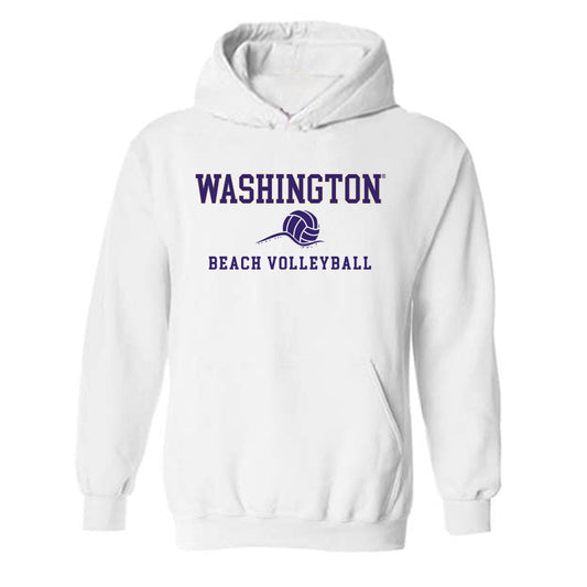 Washington - NCAA Beach Volleyball : Alina Urzua - Sports Shersey Hooded Sweatshirt-0