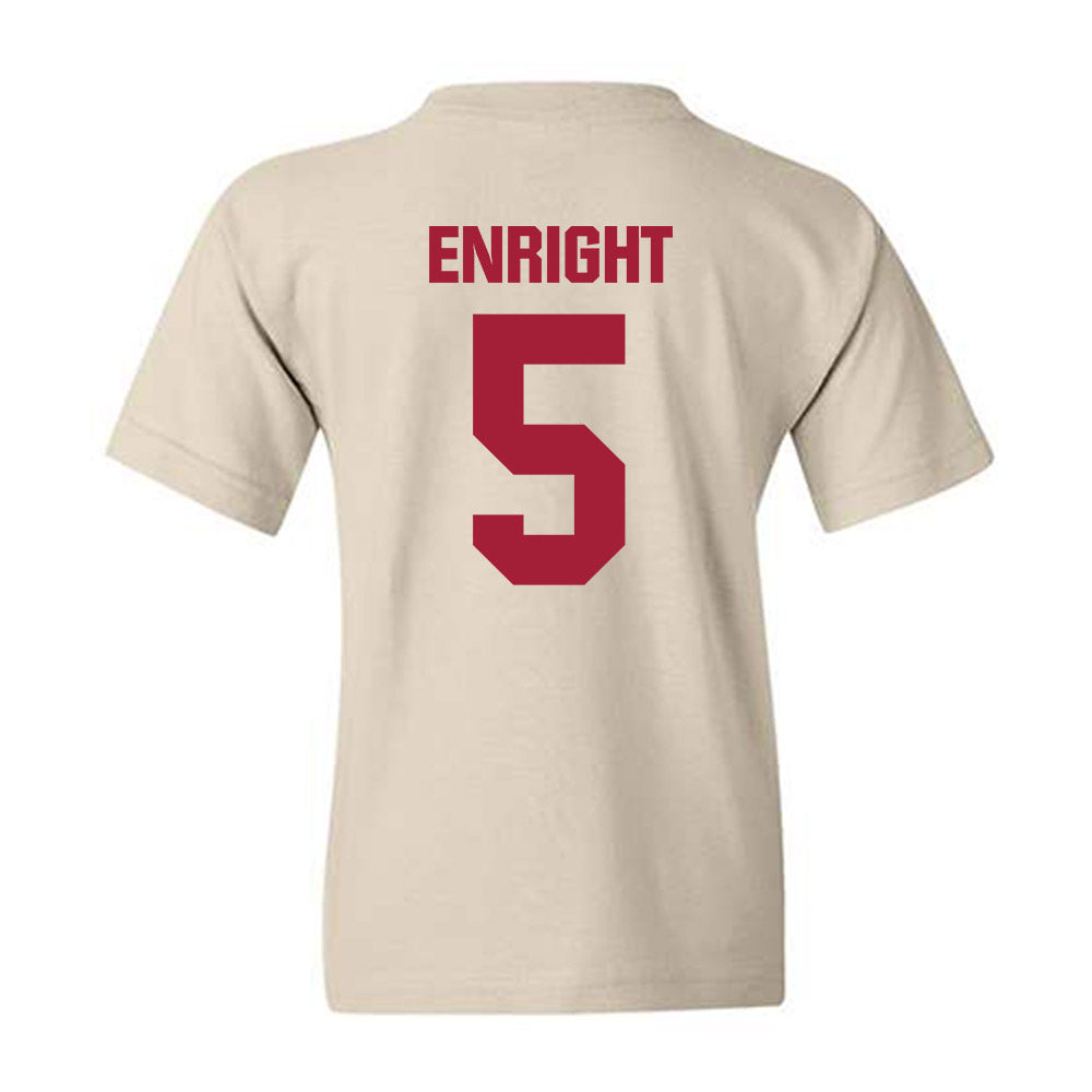Indiana - NCAA Men's Basketball : Conor Enright - Youth T-Shirt-1