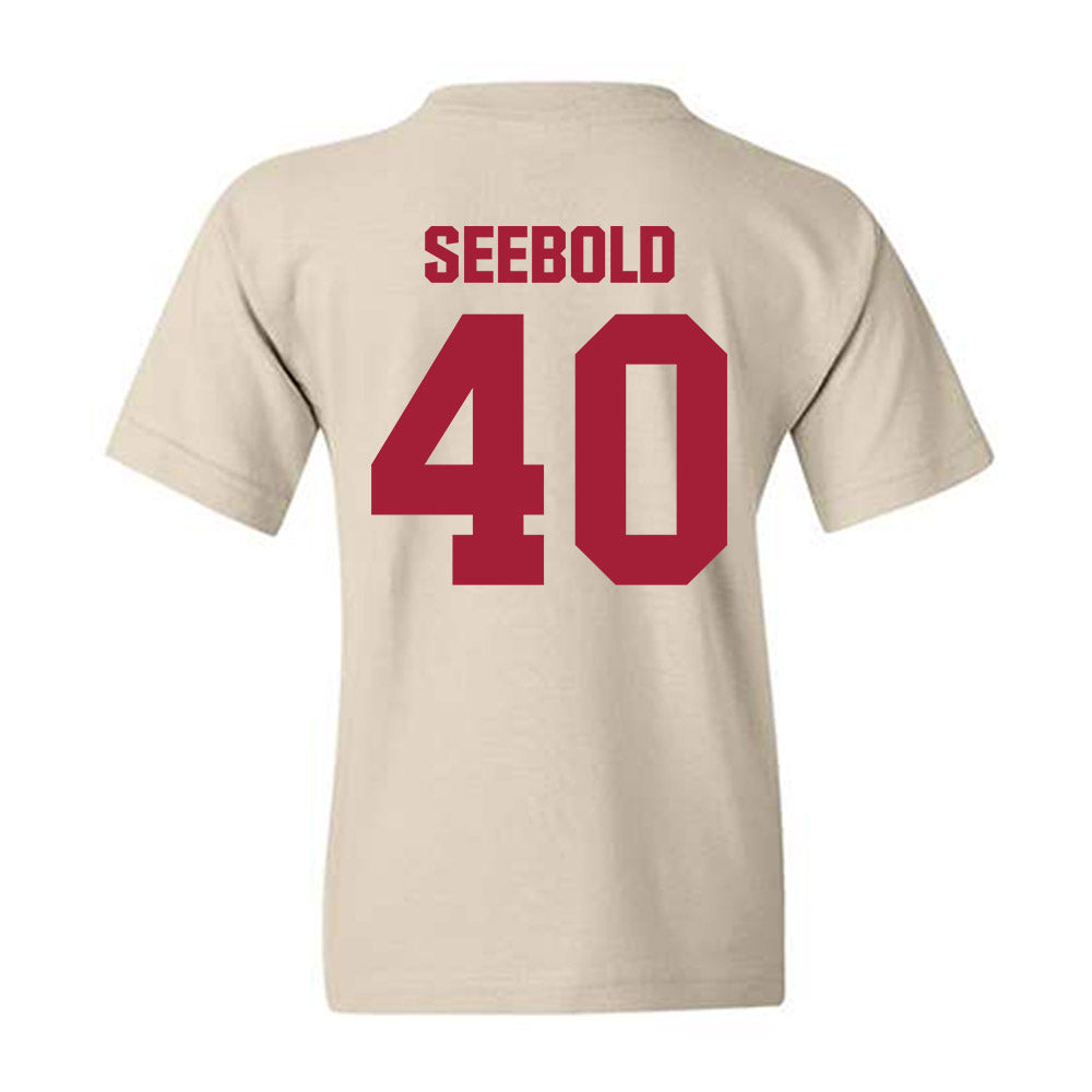 Indiana - NCAA Baseball : Gavin Seebold - Youth T-Shirt-1