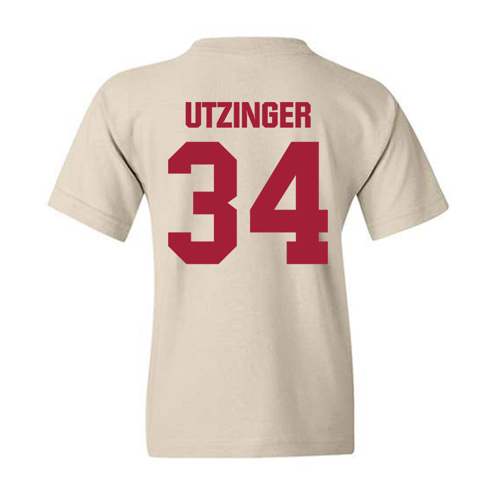 Indiana - NCAA Football : Jeff Utzinger - Youth T-Shirt-1
