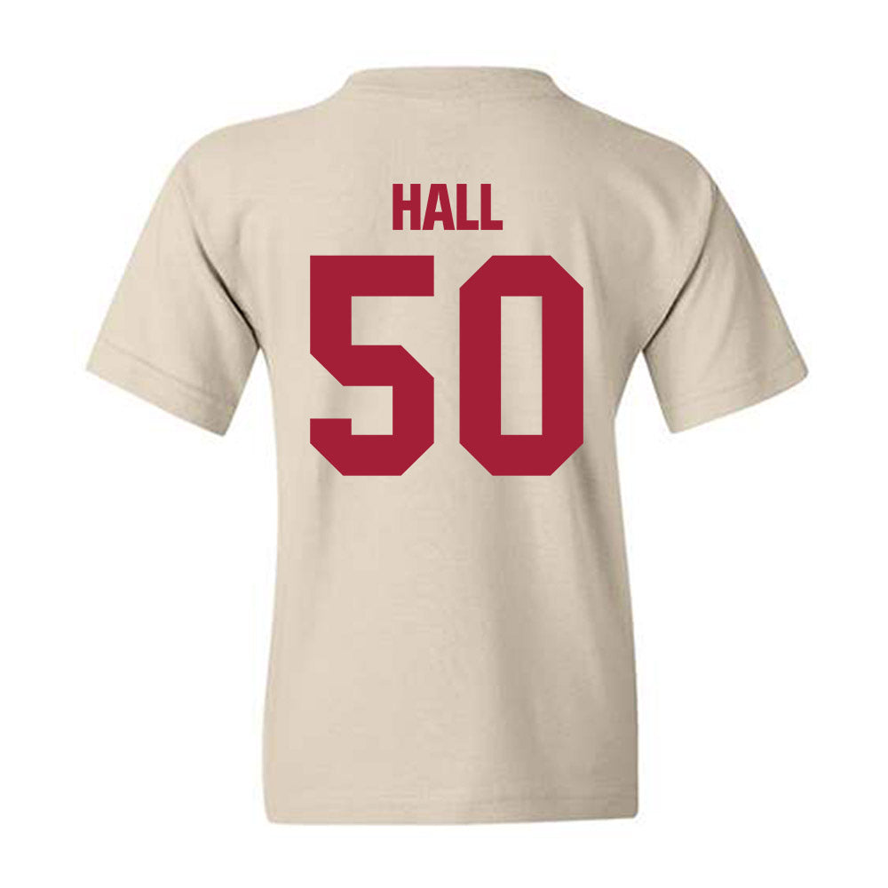 Indiana - NCAA Football : Jhrevious Hall - Youth T-Shirt-1