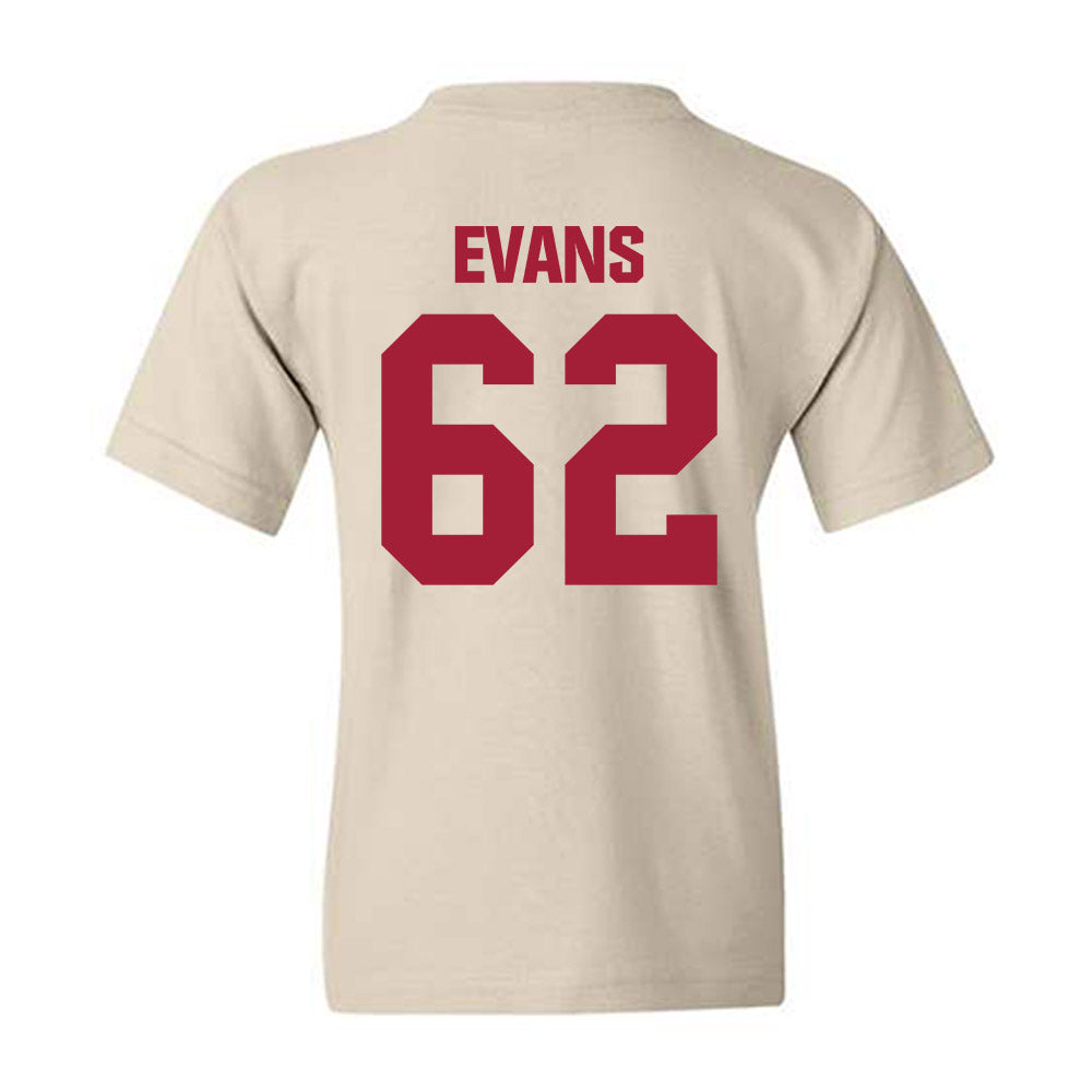 Indiana - NCAA Football : Drew Evans - Youth T-Shirt-1
