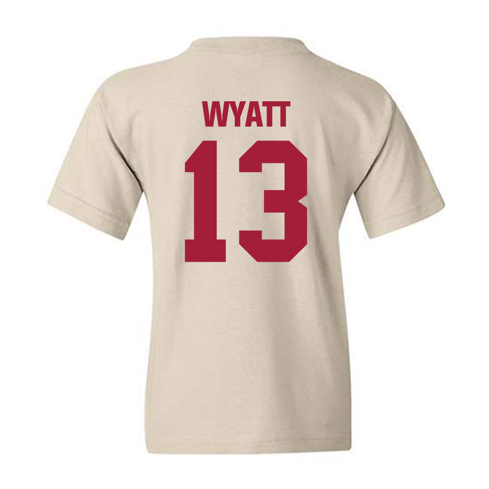 Indiana - NCAA Football : Kellan Wyatt - Youth T-Shirt-1