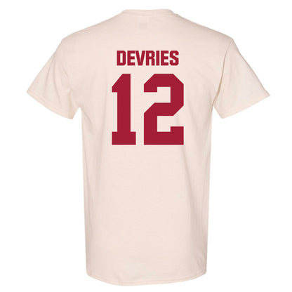 Indiana - NCAA Men's Basketball : Tucker DeVries - T-Shirt-1