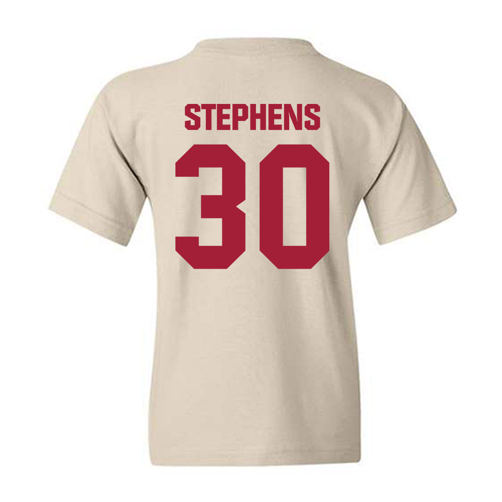 Indiana - NCAA Men's Basketball : Ian Stephens - Youth T-Shirt-1