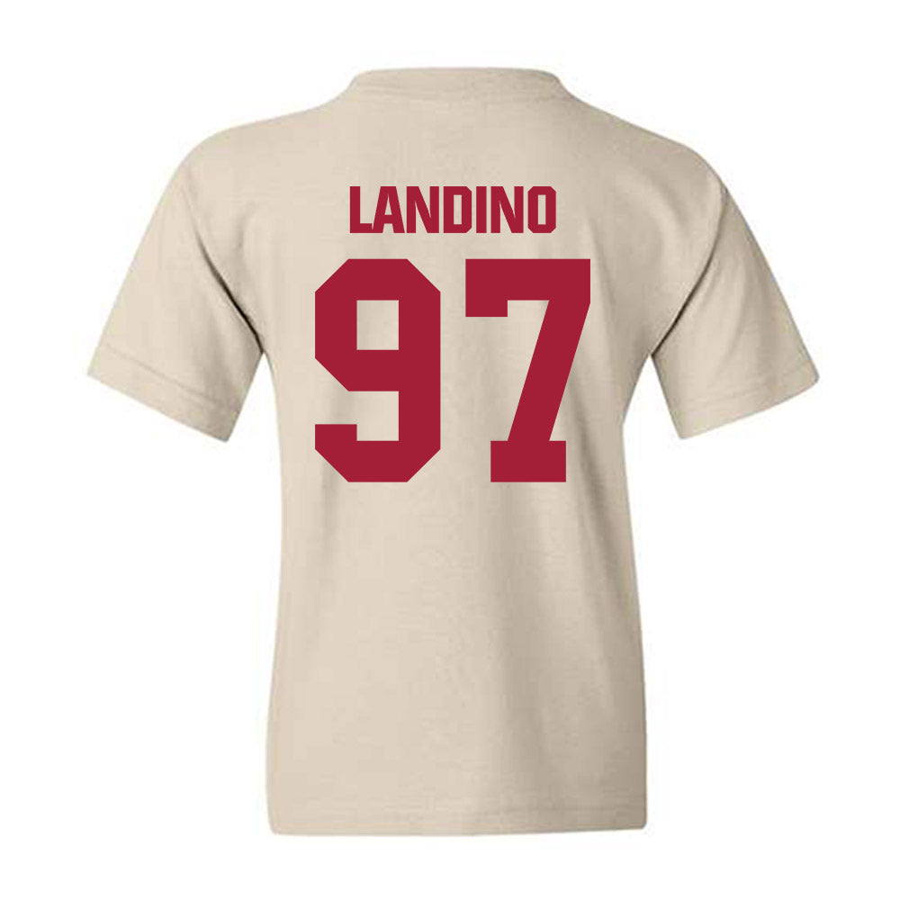 Indiana - NCAA Football : Mario Landino - Youth T-Shirt-1