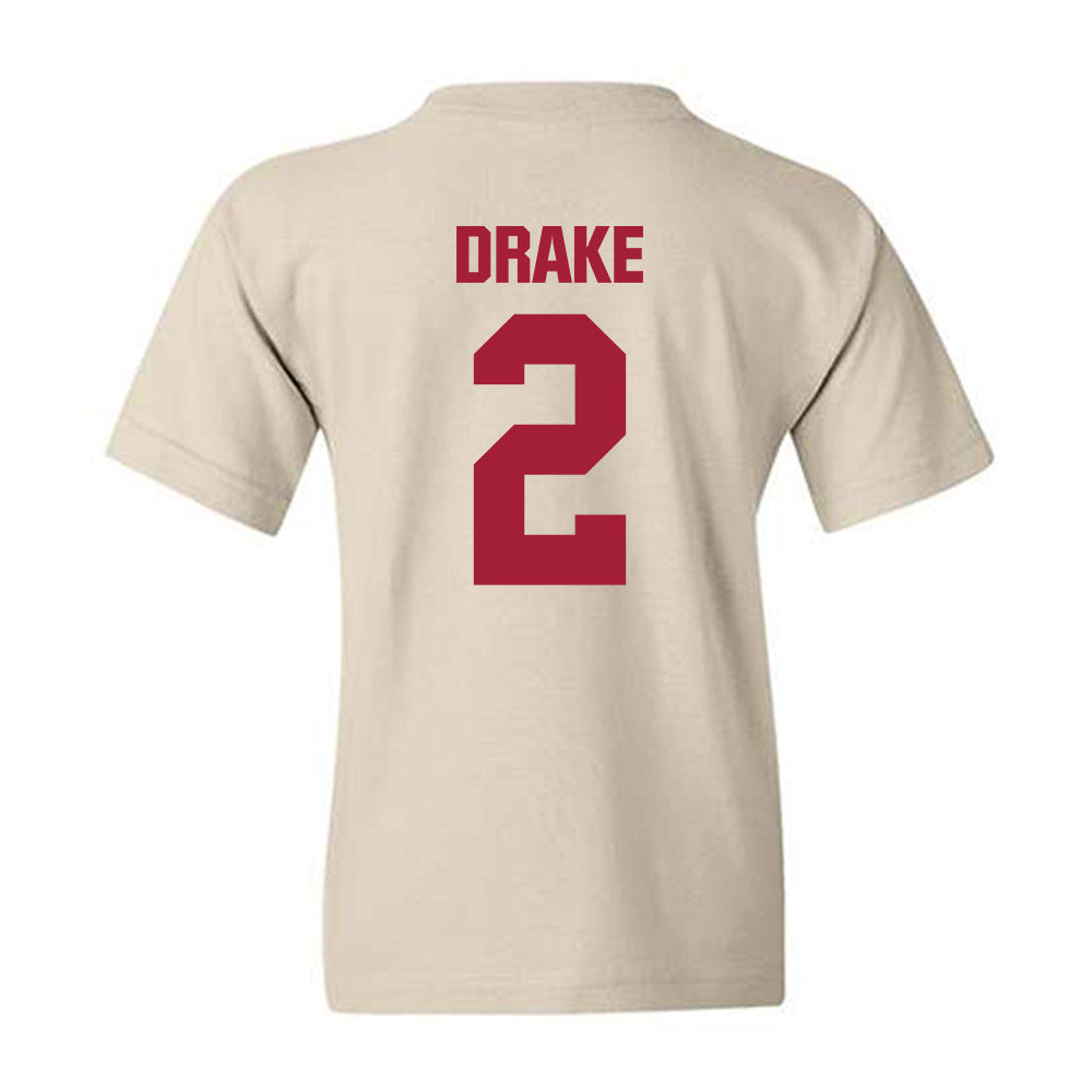 Indiana - NCAA Men's Basketball : Jason Drake - Youth T-Shirt-1