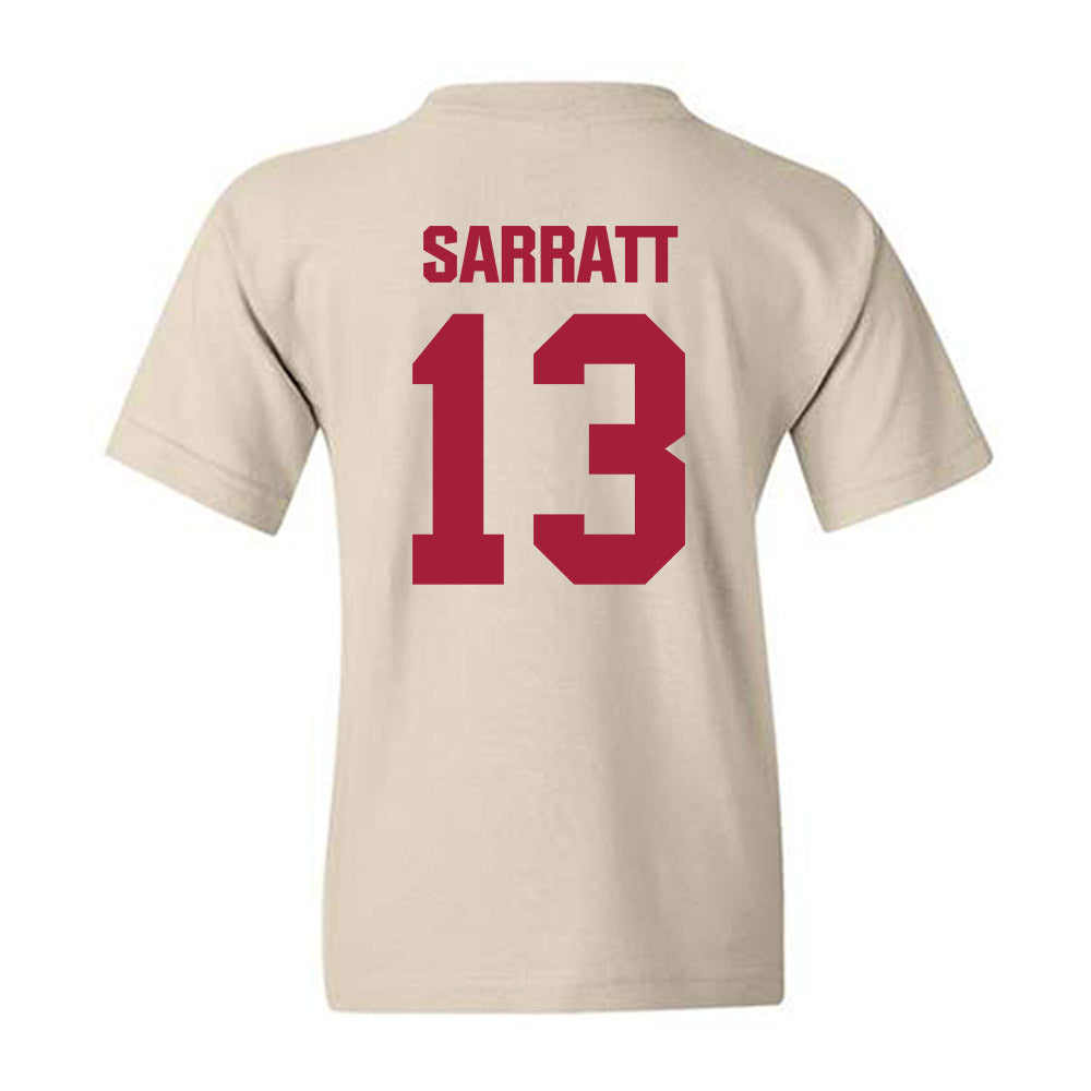 Indiana - NCAA Football : Elijah Sarratt - Youth T-Shirt-1