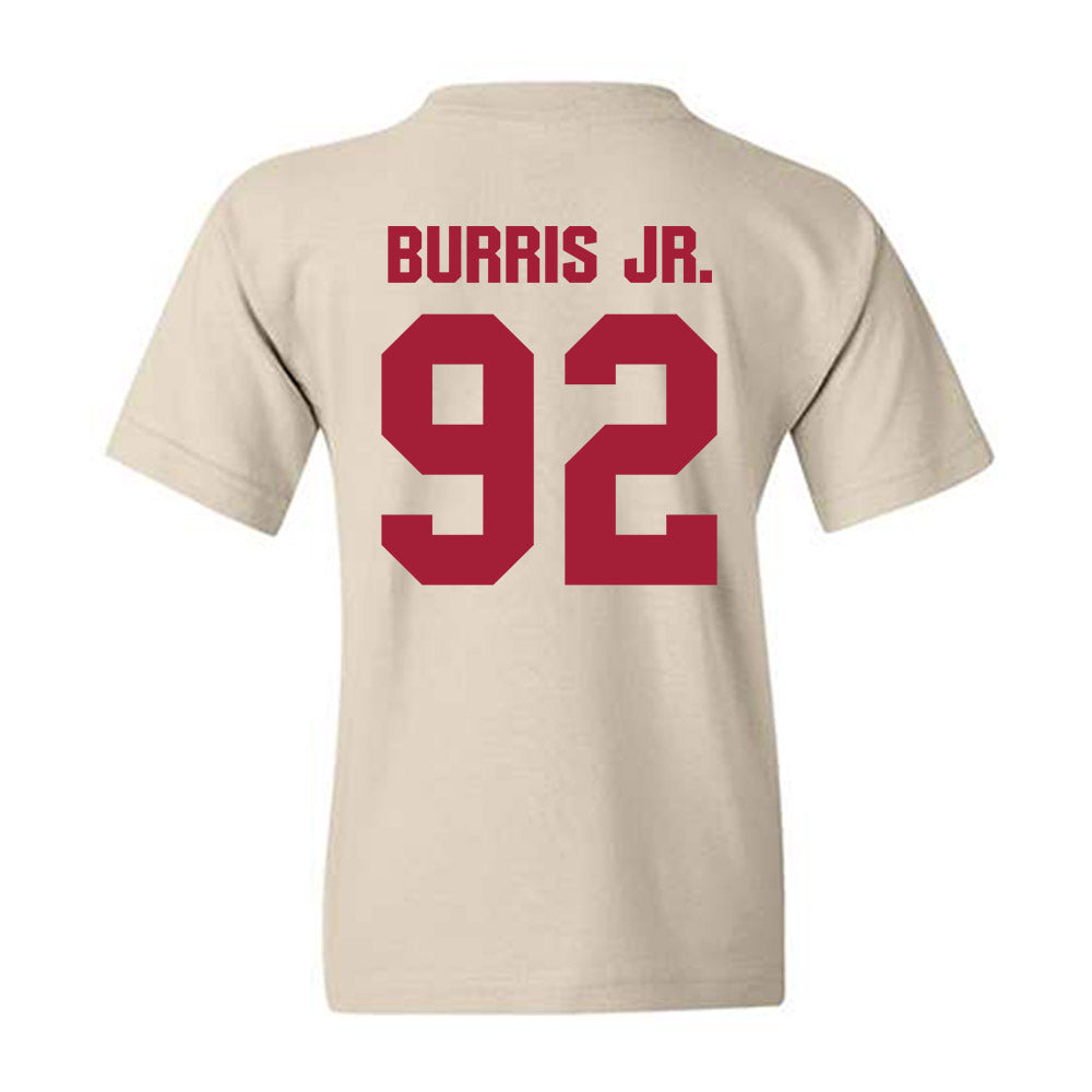 Indiana - NCAA Football : Marcus Burris Jr. - Youth T-Shirt-1