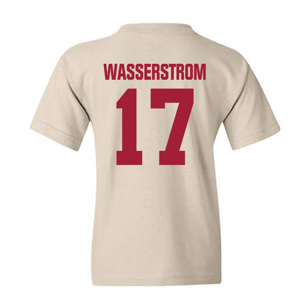 Indiana - NCAA Football : Jackson Wasserstrom - Youth T-Shirt-1