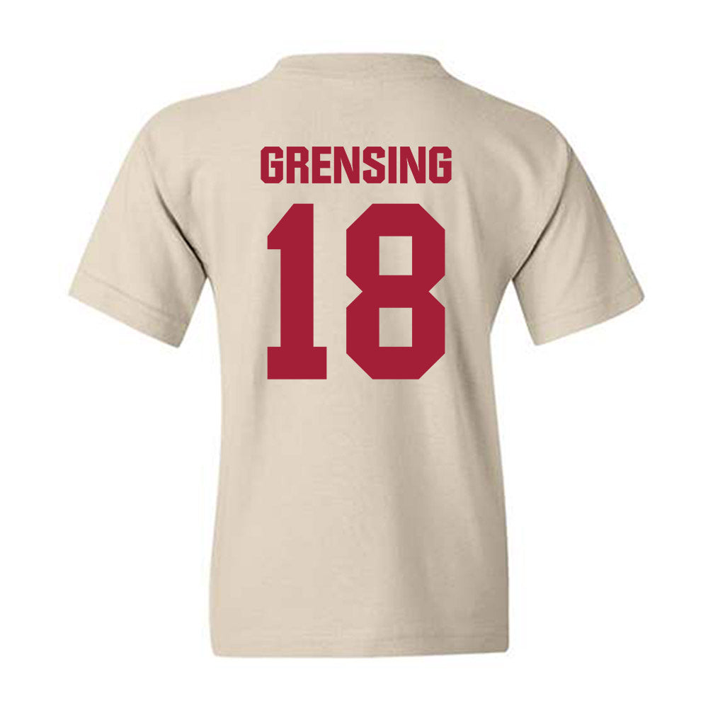Indiana - NCAA Men's Basketball : Tryce Grensing - Youth T-Shirt-1