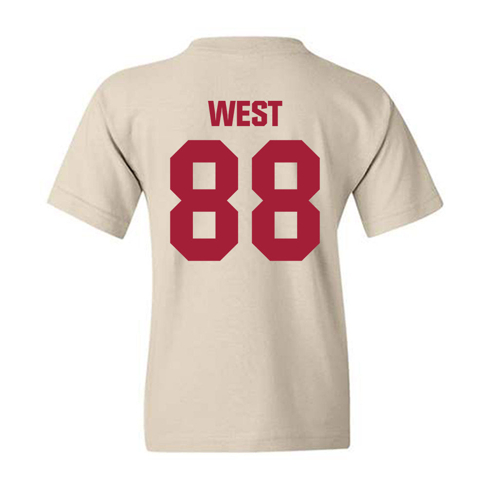 Indiana - NCAA Football : Sam West - Youth T-Shirt-1