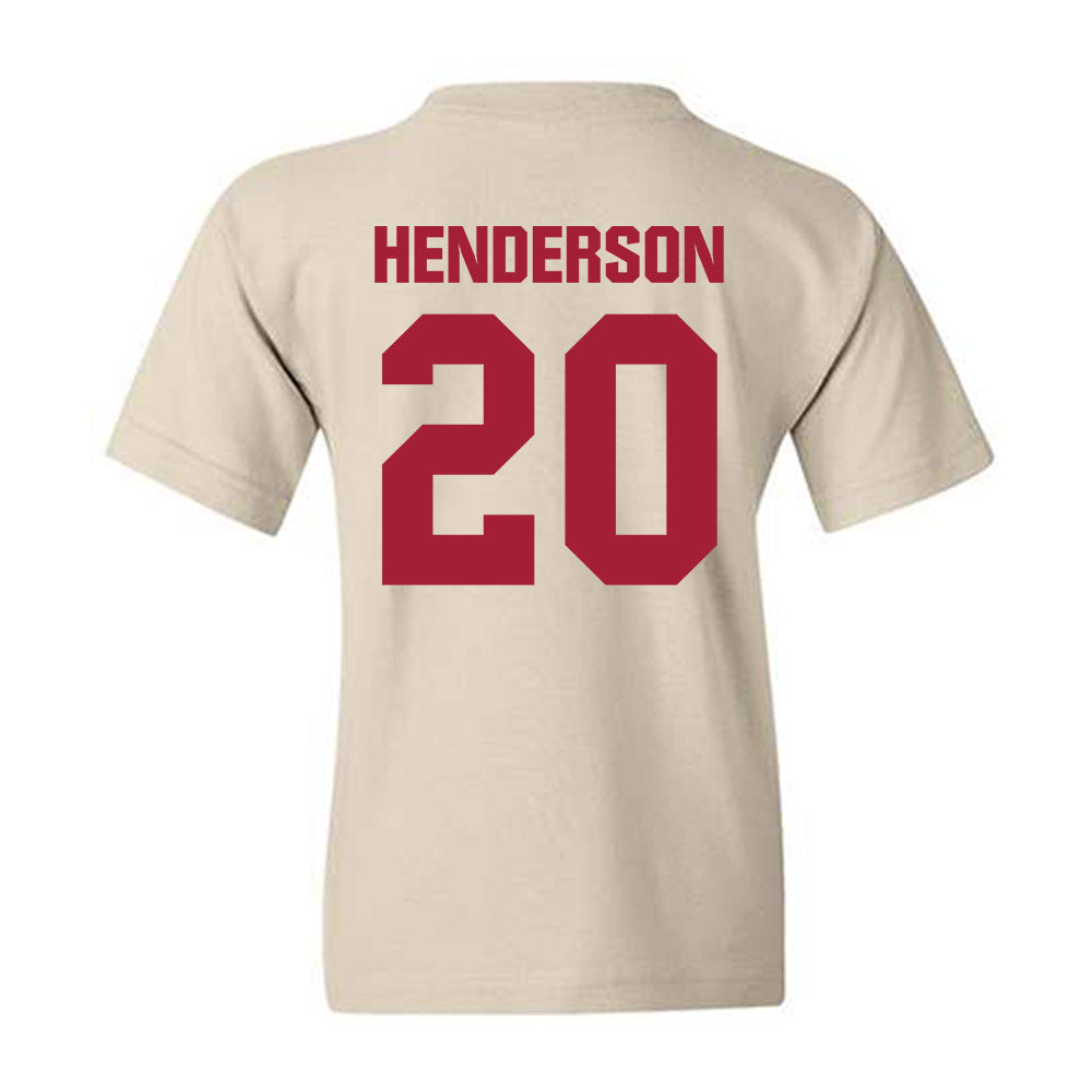 Indiana - NCAA Football : Dontrae Henderson - Youth T-Shirt-1