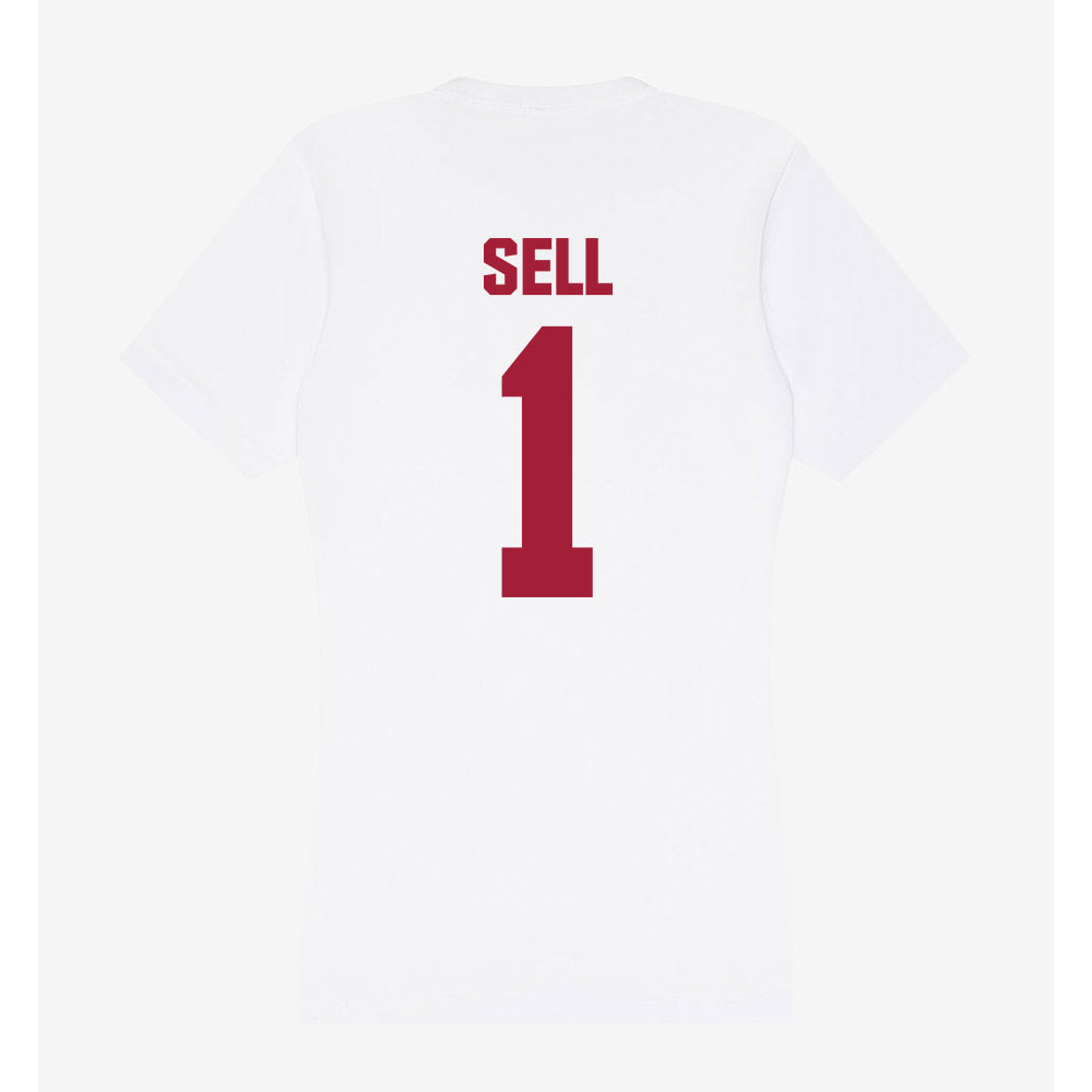 Indiana - NCAA Women's Volleyball : Madilyn Sell - Women's V-Neck T-Shirt-1