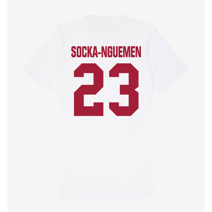 Indiana - NCAA Women's Basketball : Zania Socka-Nguemen - Women's V-Neck T-Shirt-1