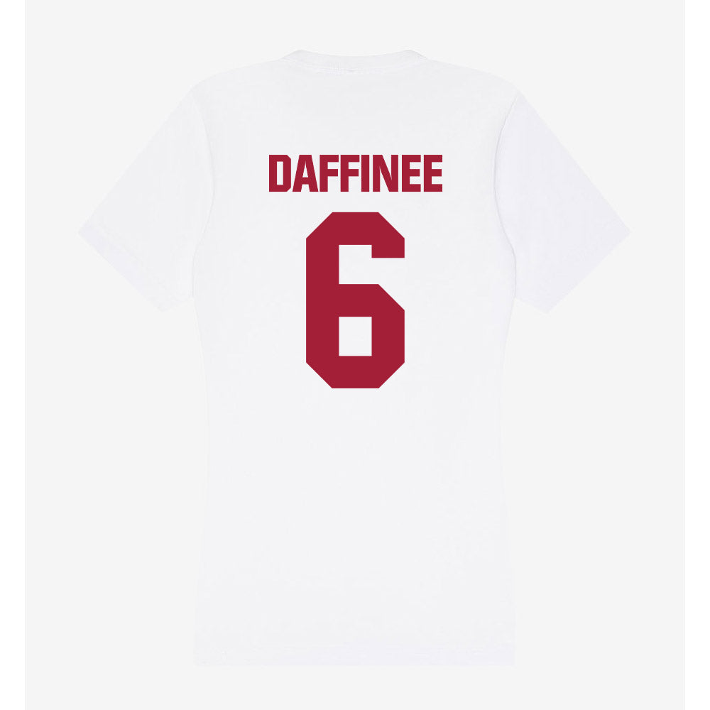 Indiana - NCAA Women's Volleyball : kenzie daffinee - Women's V-Neck T-Shirt-1