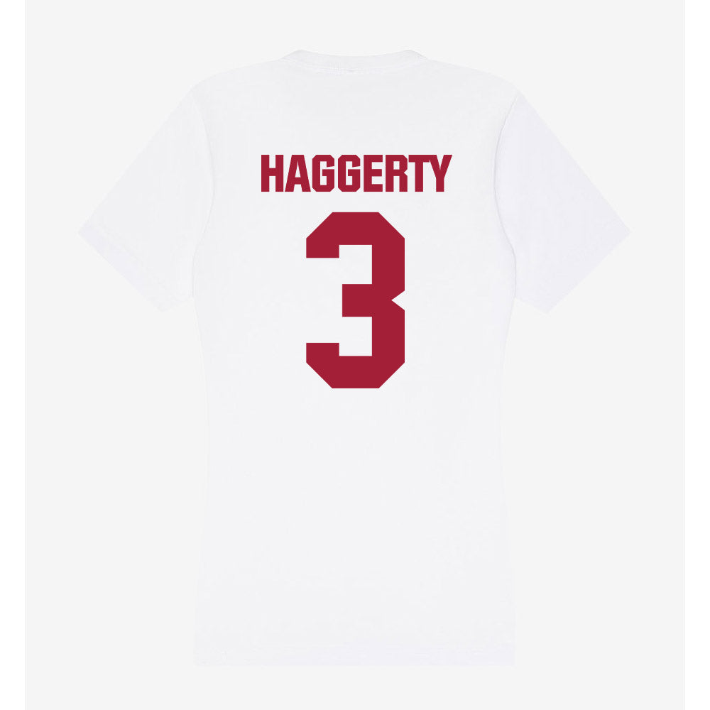 Indiana - NCAA Women's Soccer : Bella Haggerty - Women's V-Neck T-Shirt-1